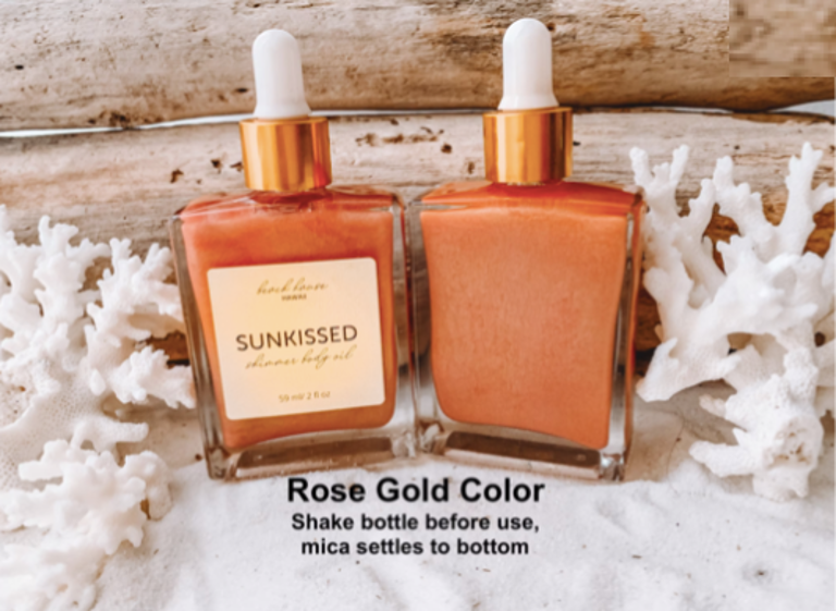 Gold Body Shimmer Oil/Bronze Body Shimmer/Rose Gold Bronzer/Brazilian Bum Bum/Coconut Vanilla Perfume/Natural Organic Perfume/Body Oil