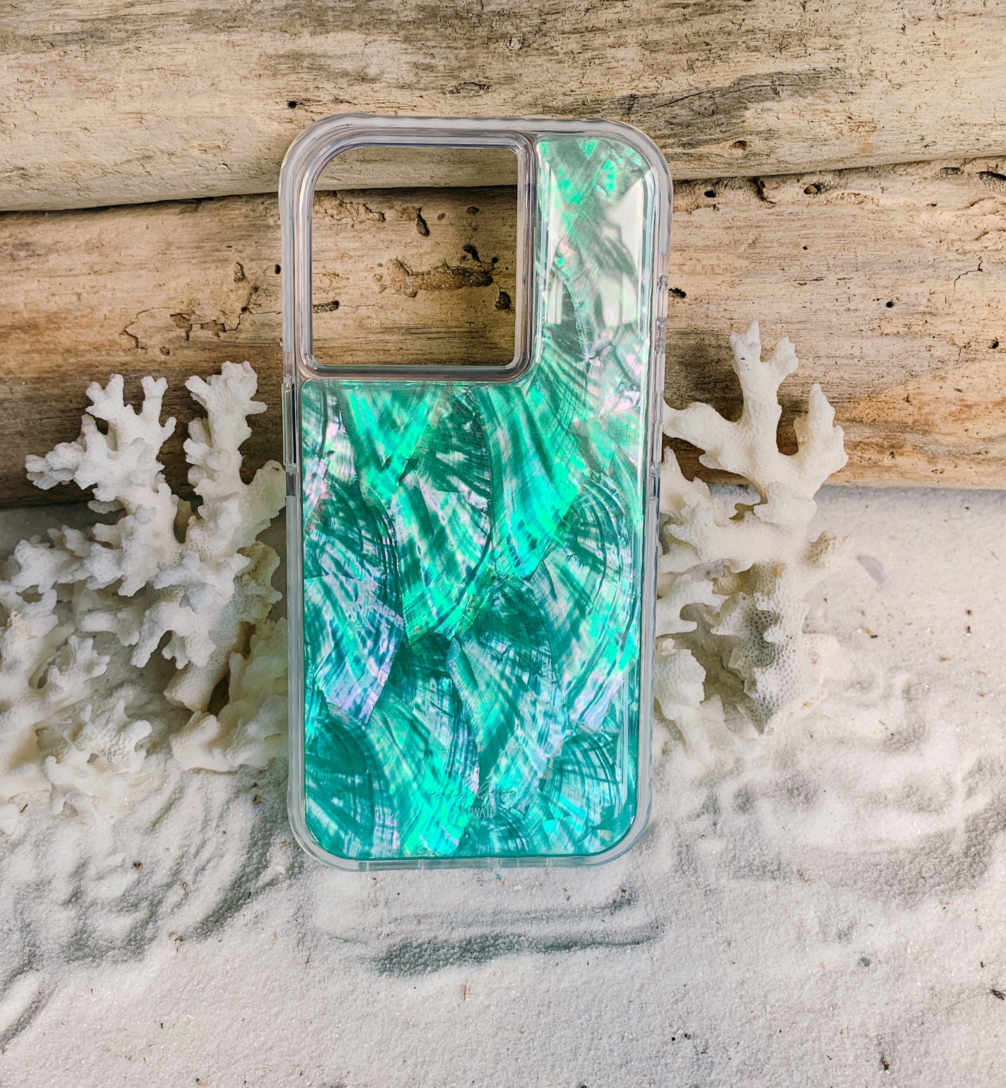 Natural Abalone Shell  Aquamarine Sea Green iPhone 15 Pro Tough Case, 15 Pro Max Tough Case, iPhone 12, iPhone 11 Pro, iPhone 11 Pro Max